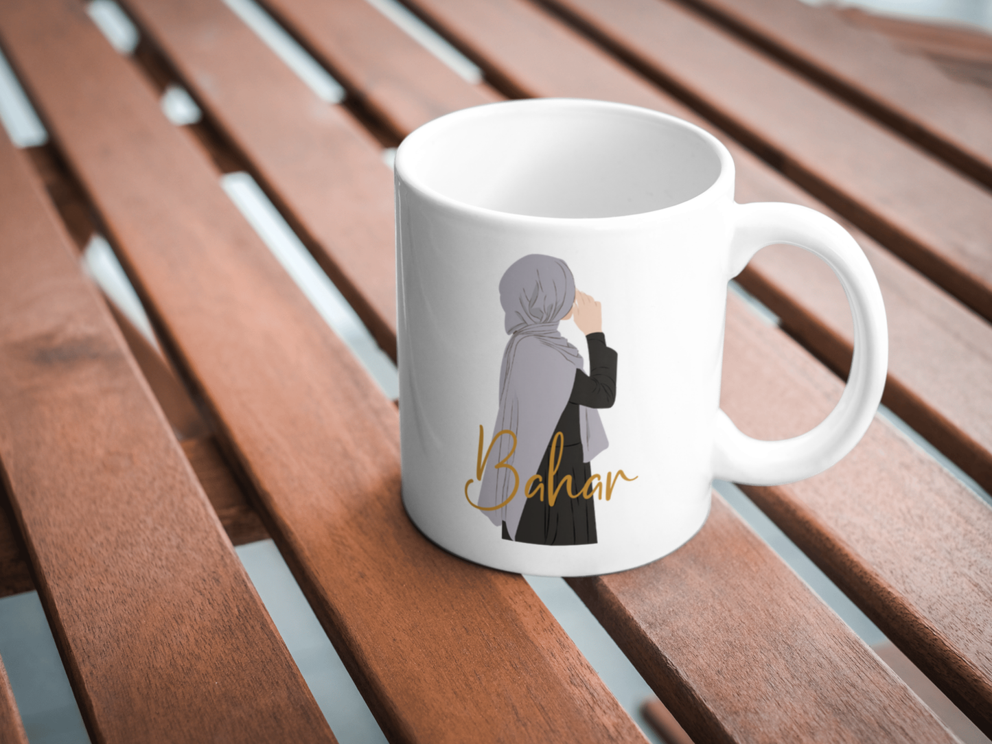Personalisierte Tasse Hijab, Moslem, Muslim, Woman