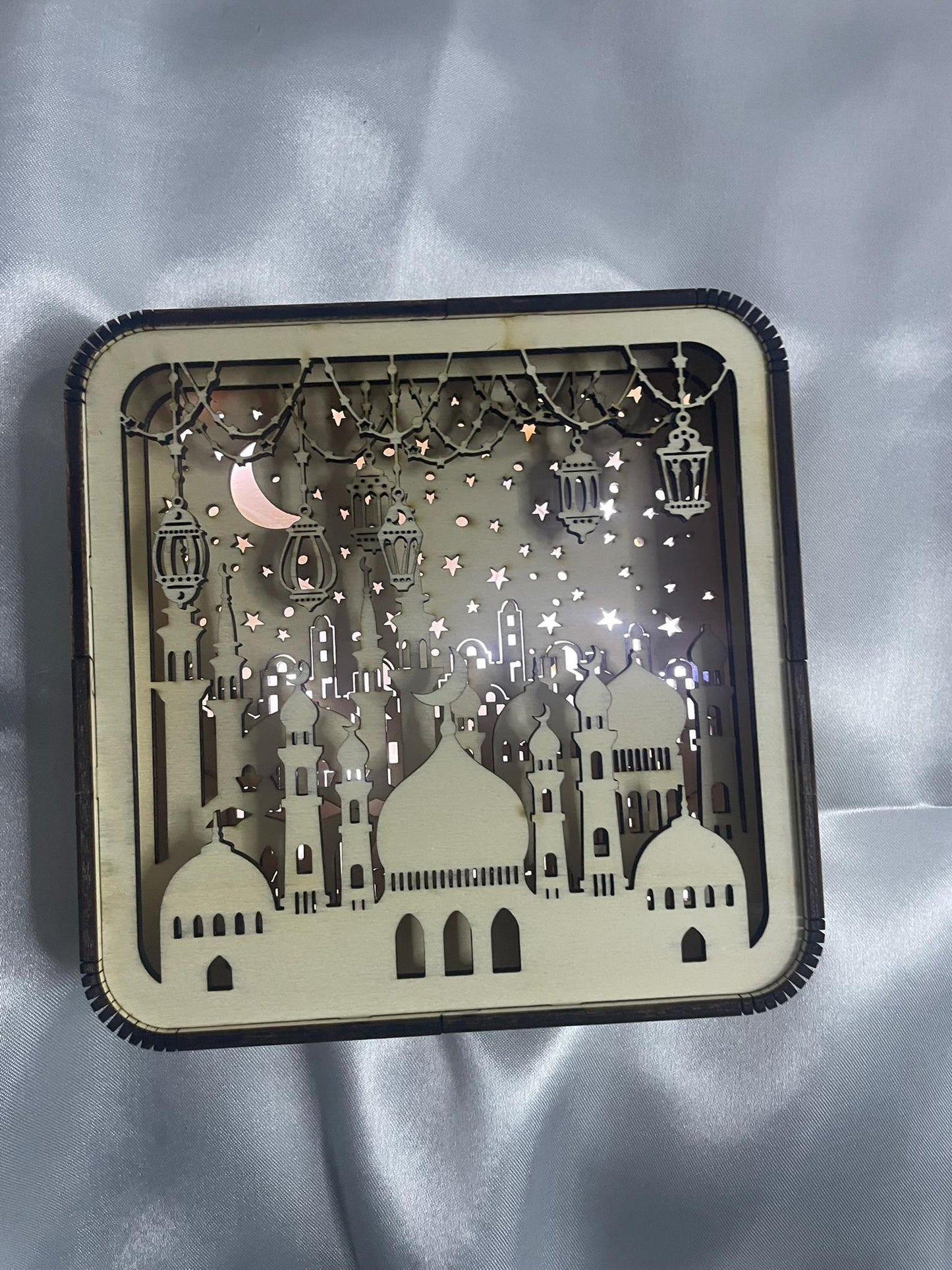 Lichtbox Schattenbox Islamische Deko, Ramadan, Ramazan, Bayram, Eid, Ramadan Dekoration