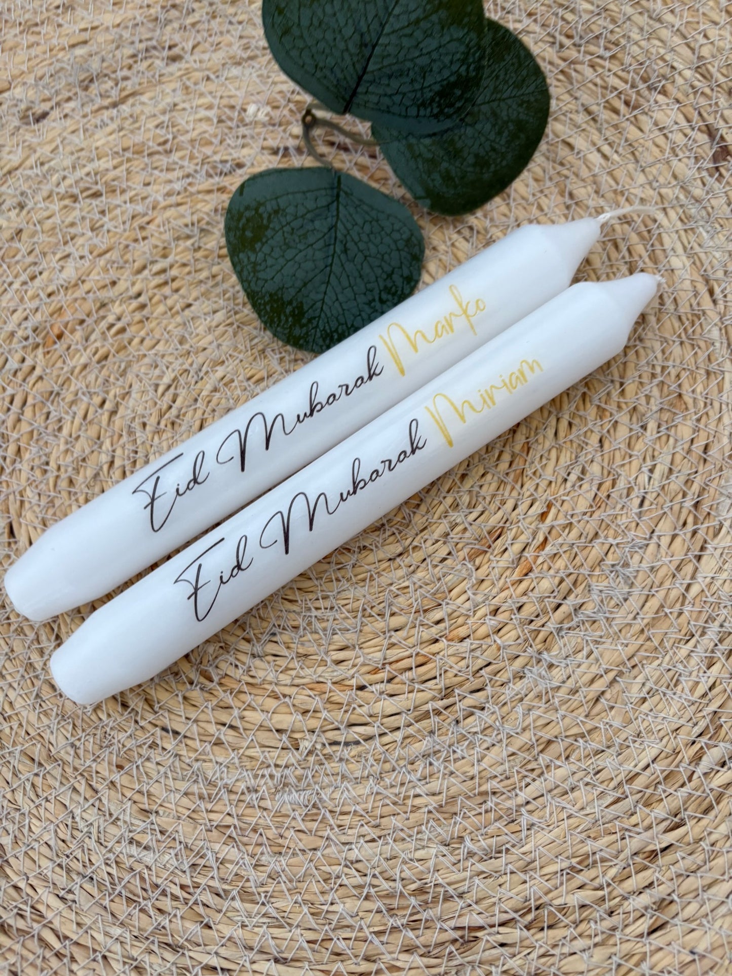 Kerze Eid, Bayram, Kandil personalisiert mit Namen