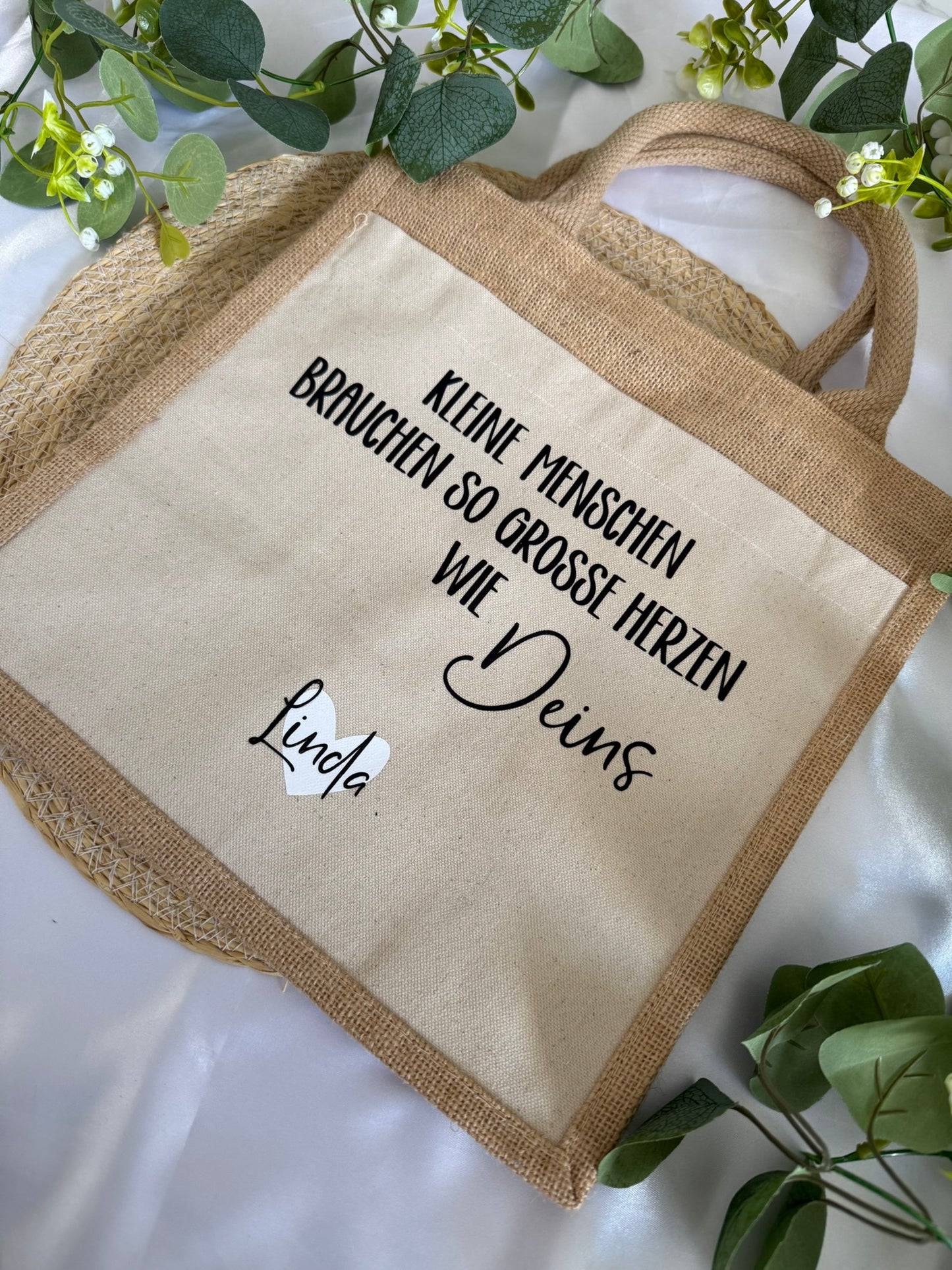 Jute-Tasche Erzieherin, Tagesmutter, Geschenk, Kindergarten, Abschiedsgeschenk, Sozialarbeiter, Jugend, Kita, Krippe, Kleine Menschen
