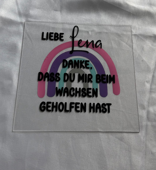 Danke Tafel Erzieher in, Pädagoge, Kindergarten, Schule, Krippe, Tagesmutter