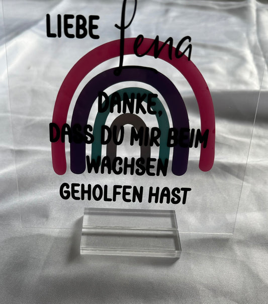 Danke Tafel Erzieher in, Pädagoge, Kindergarten, Schule, Krippe, Tagesmutter