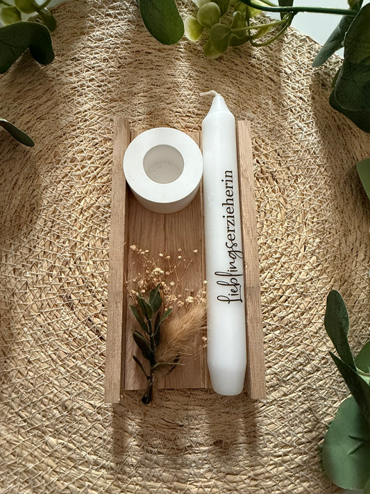 Kerze Erzieher Erzieherin, Abschiedsgeschenk, Kita, Krippe, Kindergarten