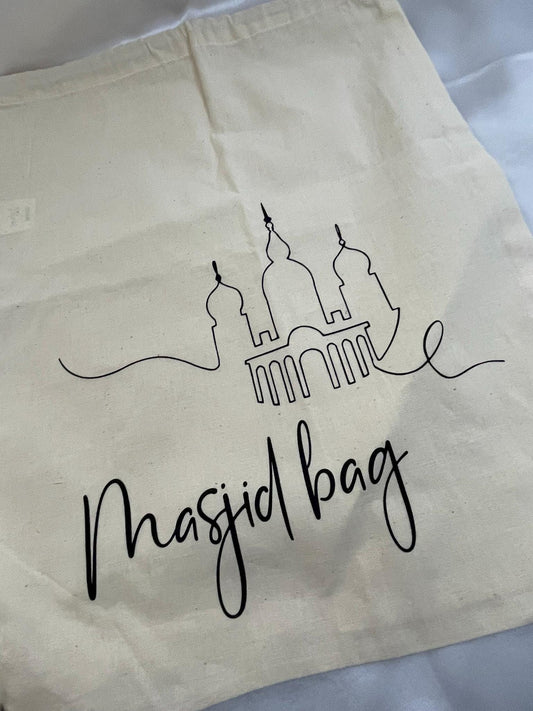 Tragetasche, Stofftasche, Einkaufstasche, Baumwolltasche, Shopper, personalisiert, Geschenk, Masjid Bag, Ramadan, Ramazan