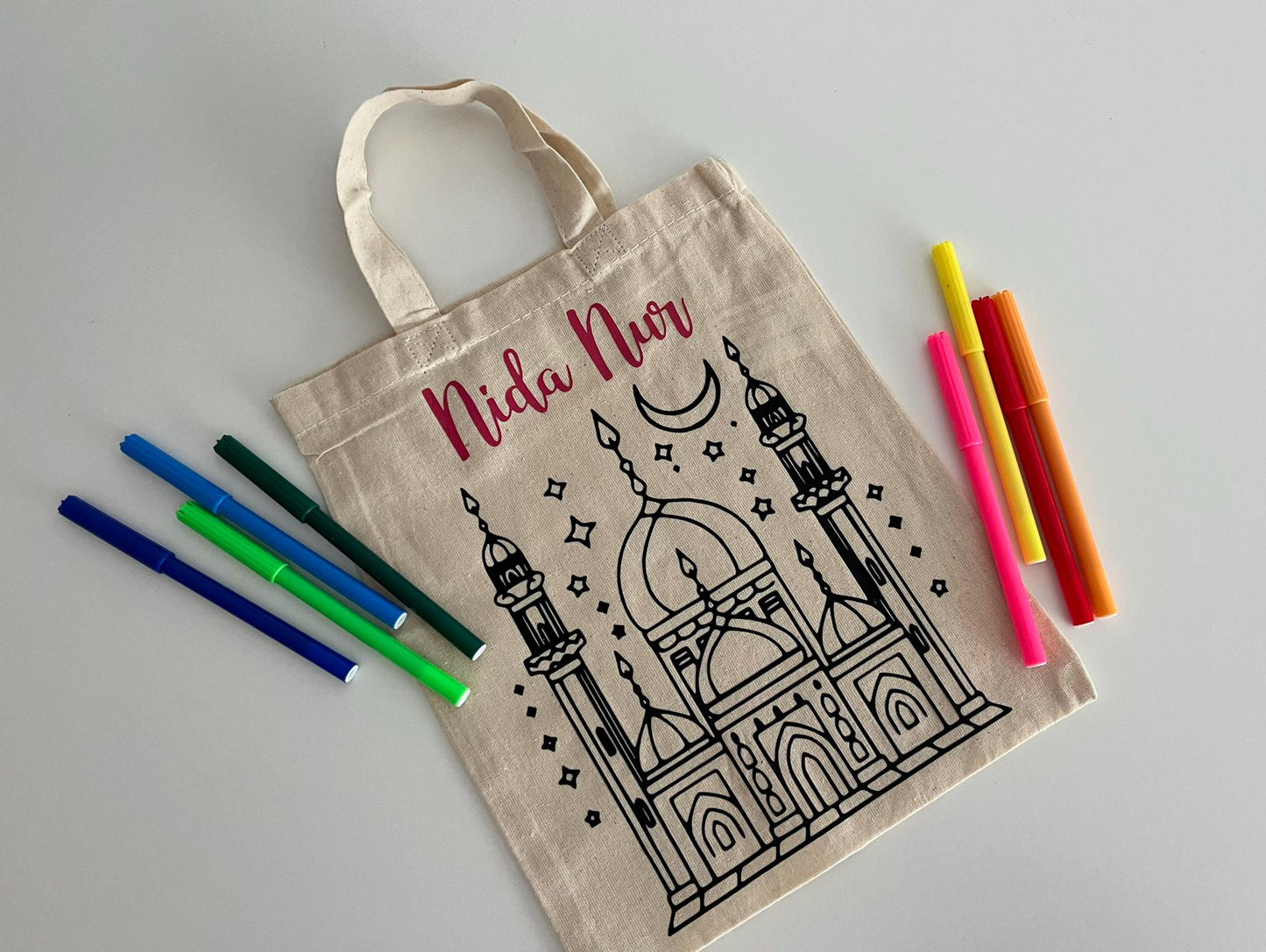 Tasche zum bemalen, ausmalen, Ramadan, Ramazan, Bayram, Eid