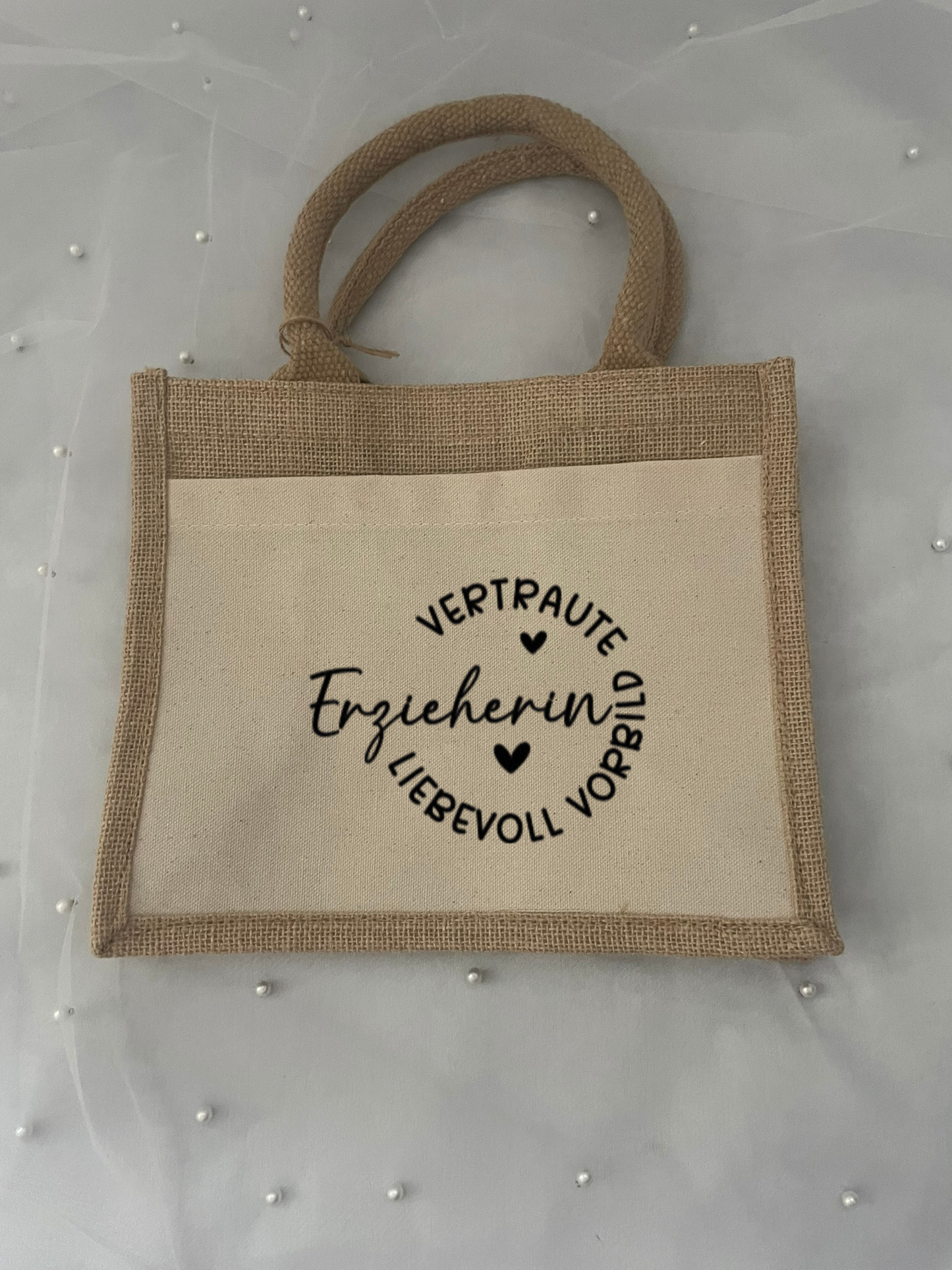 Jute-Tasche für Erzieherin Erzieher