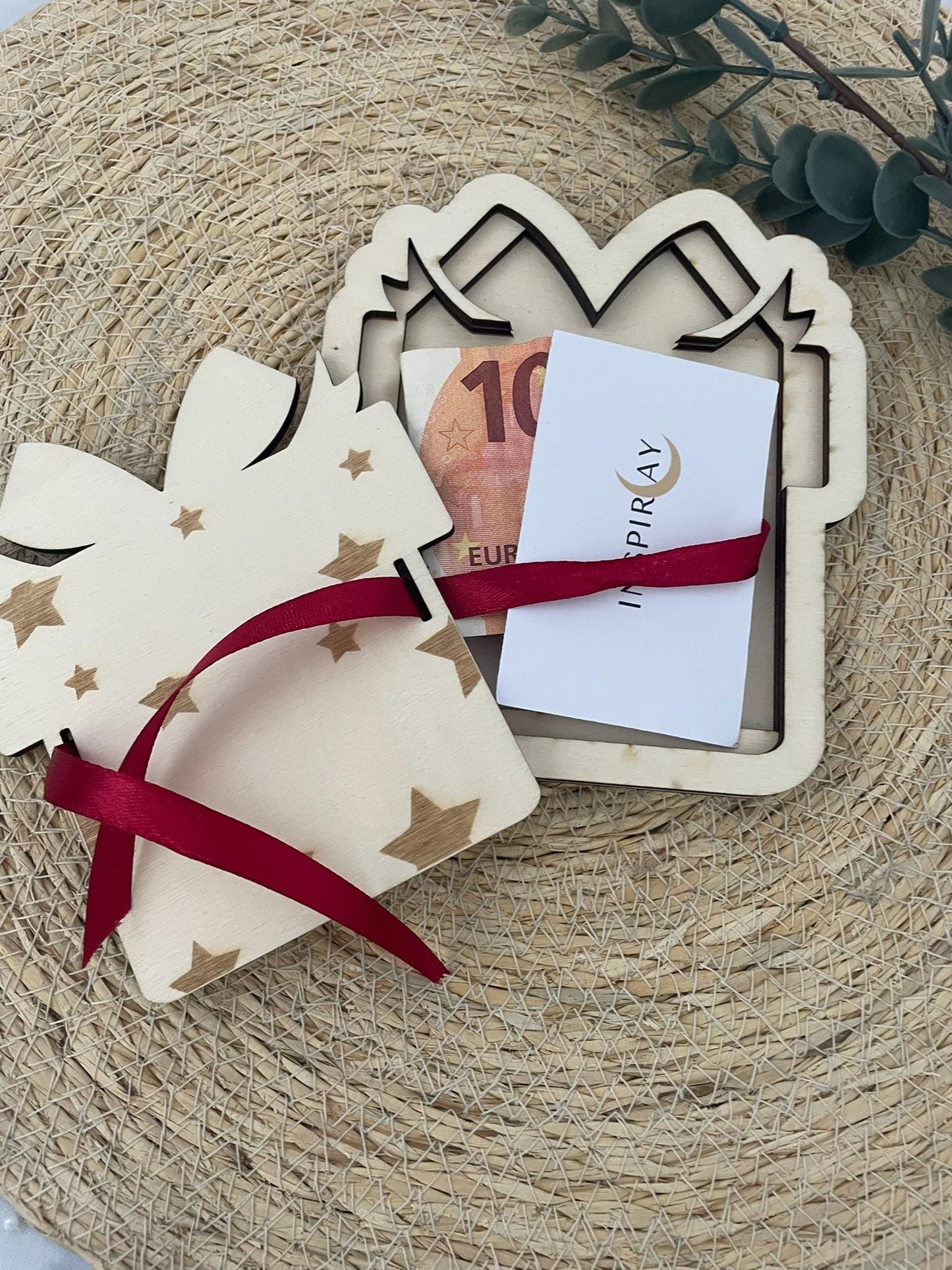 Holz-Geschenkbox – Perfekt für Geldgeschenke & Gutscheine, Geldgeschenk, Gutscheinbox