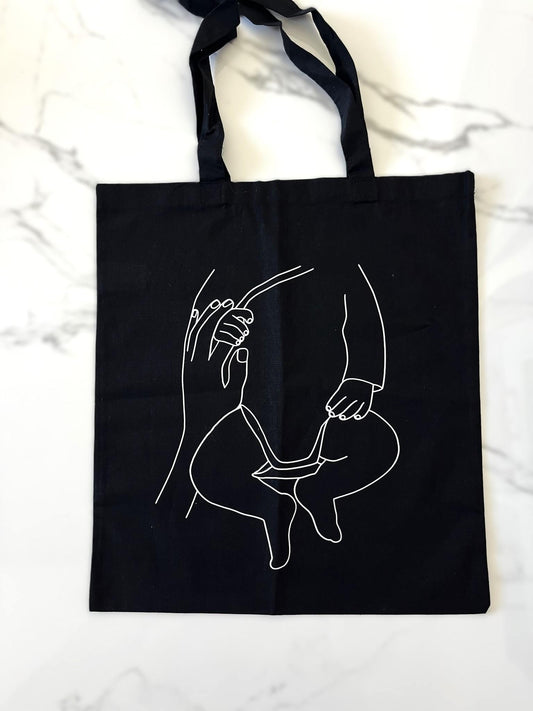 Tragetasche, Stofftasche, Einkaufstasche, Baumwolltasche, Shopper, personalisiert, Geschenk, Einkauf Hebamme, Baby