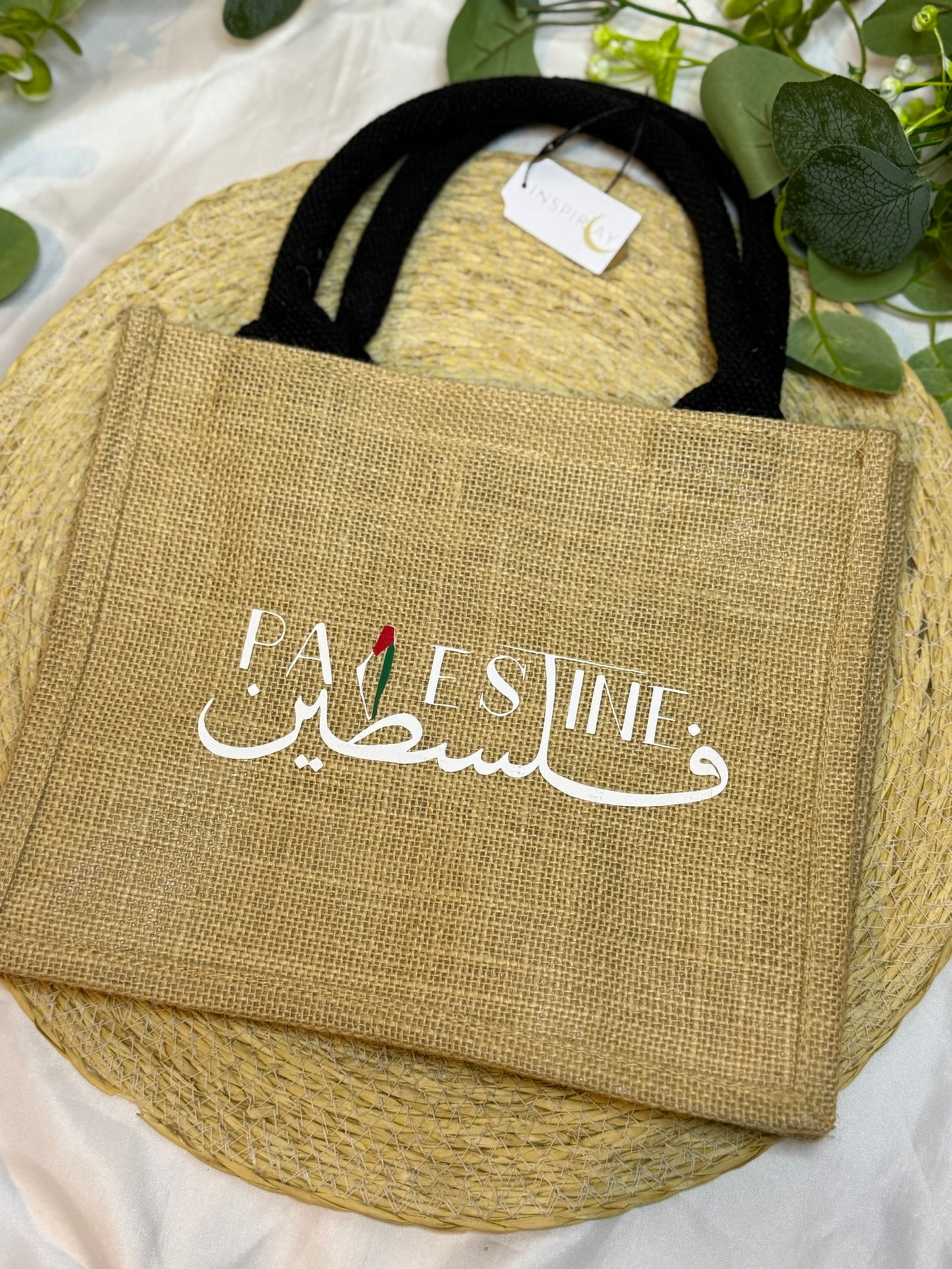 Jute-Tasche mit Palästina-Design – stilvoll & aussagekräftig
