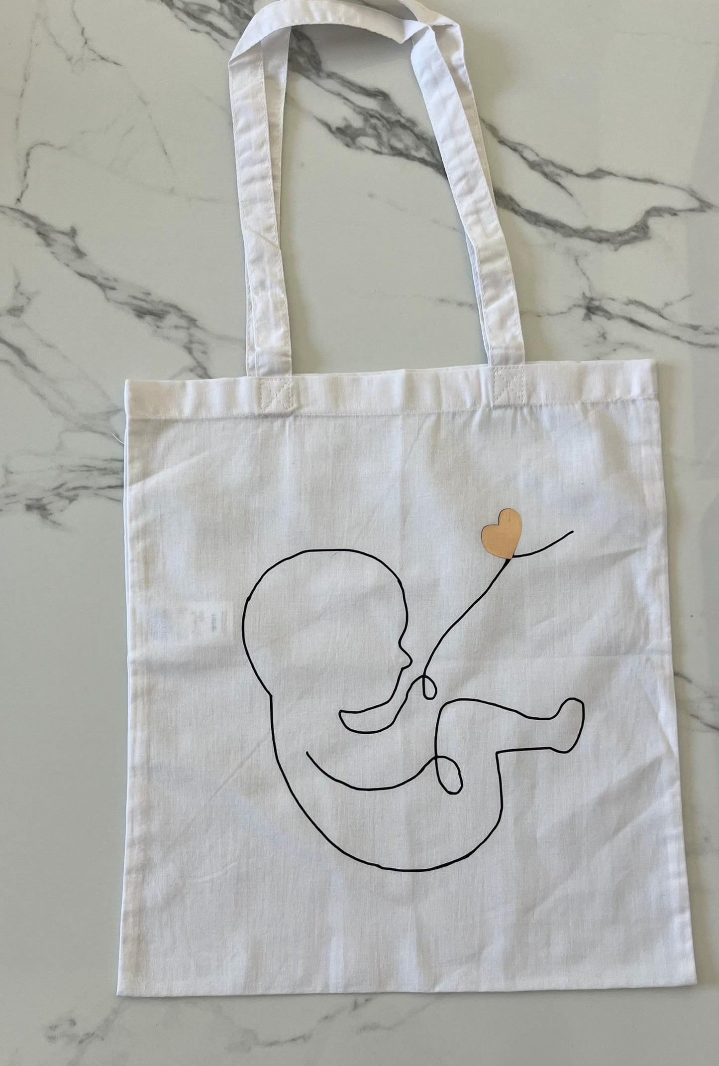 Tragetasche, Stofftasche, Einkaufstasche, Baumwolltasche, Shopper, personalisiert, Geschenk, Einkauf Hebamme, Baby