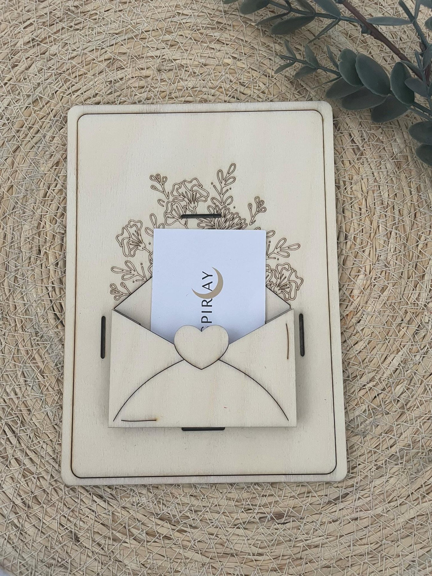 Holz-Geschenkkarte – Perfekt für Geldgeschenke & Gutscheine