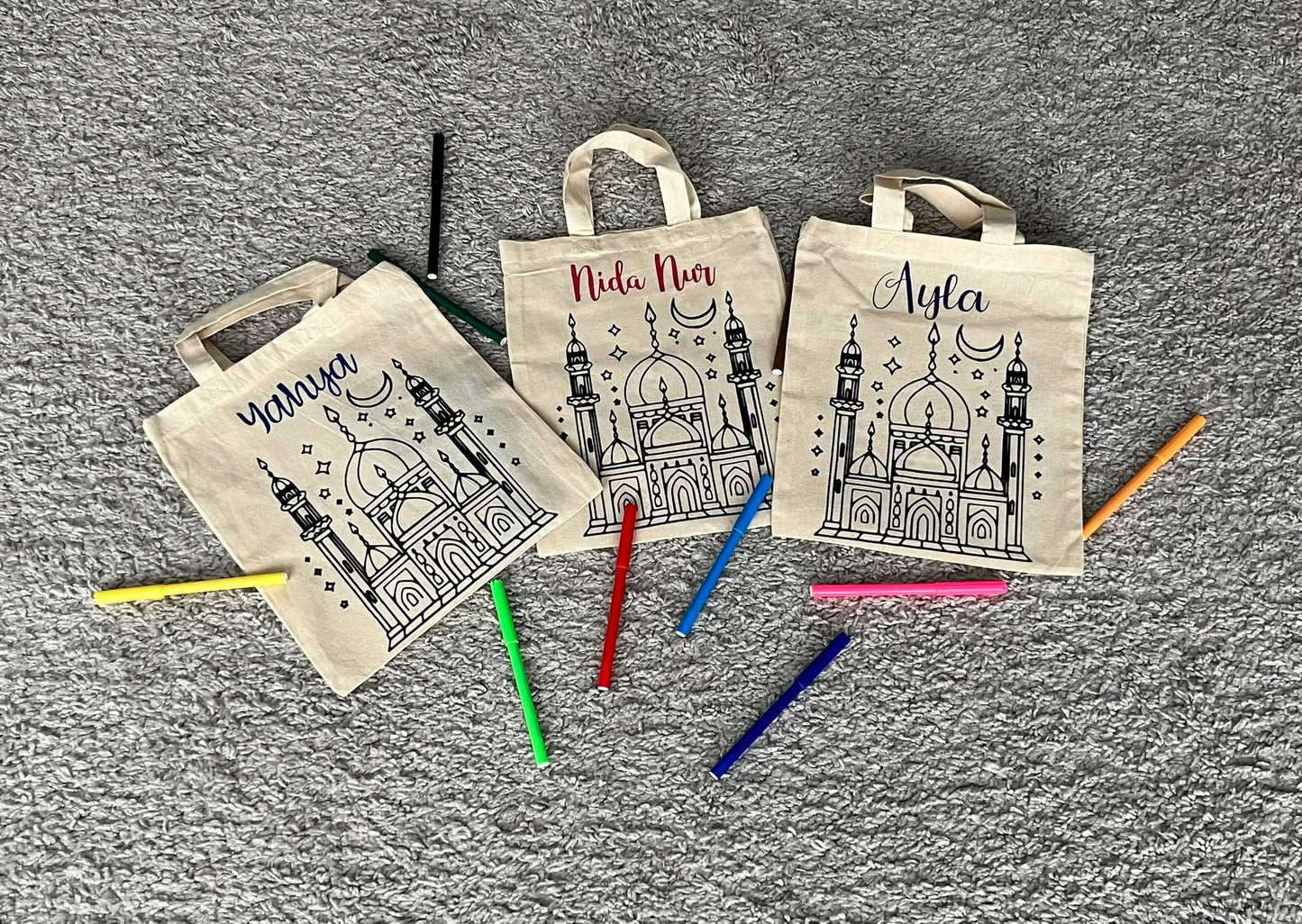 Tasche zum bemalen, ausmalen, Ramadan, Ramazan, Bayram, Eid